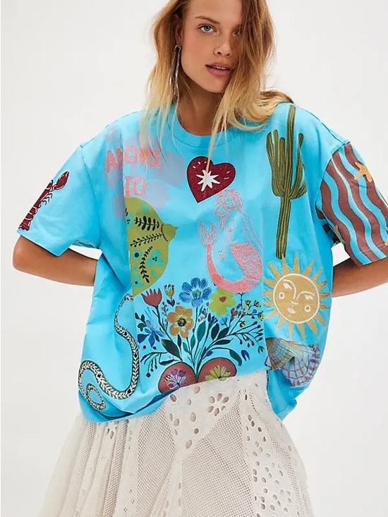 Free People Tops - Free People x Denim And Bone Amore Mio Tee